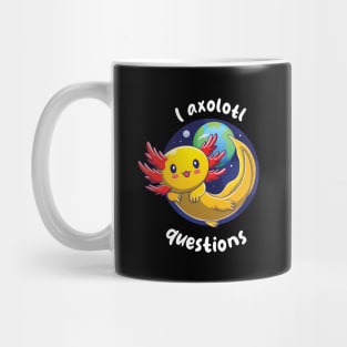 I Axolotl questions - gold axolotl (on dark colors) Mug